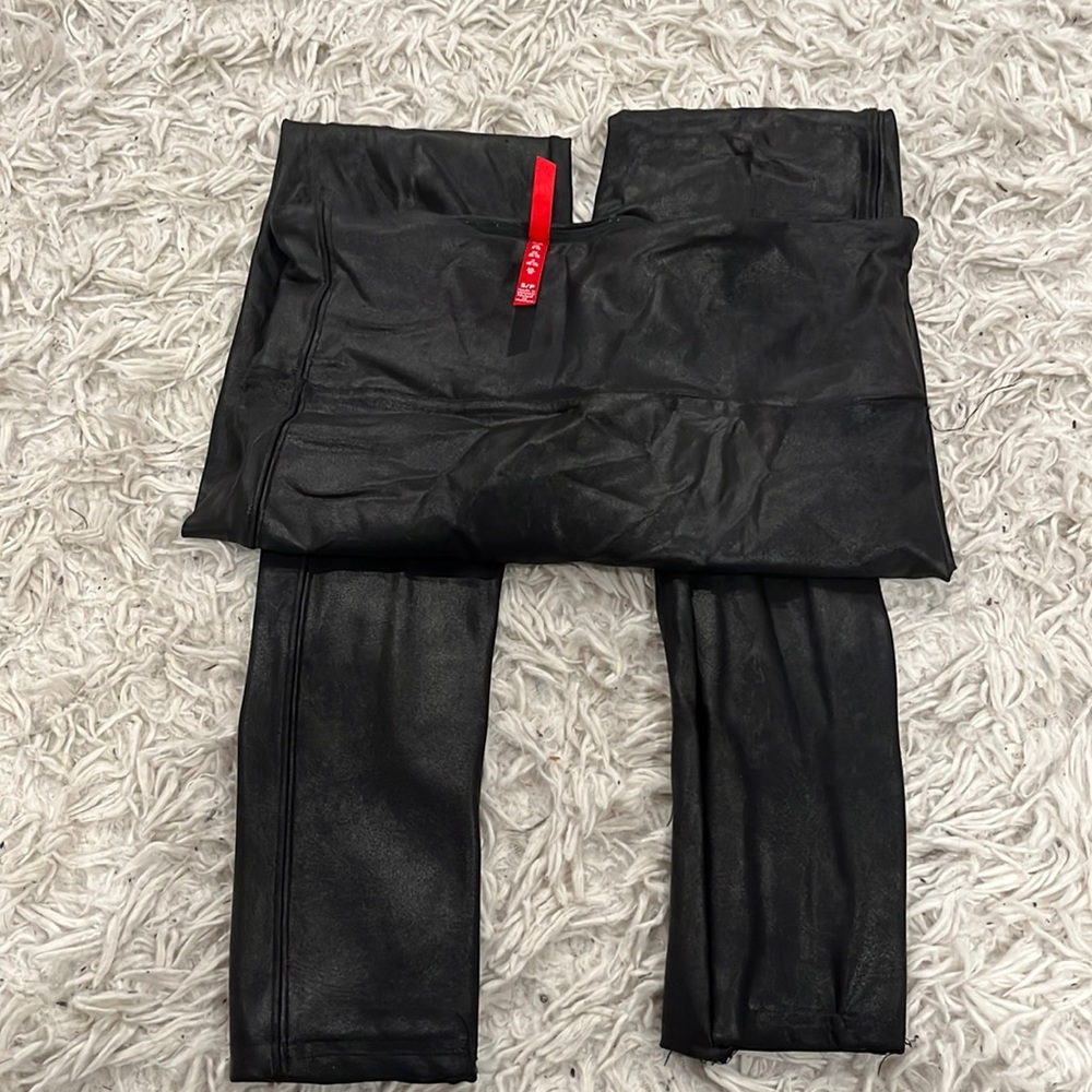 Spanx leather pants size s